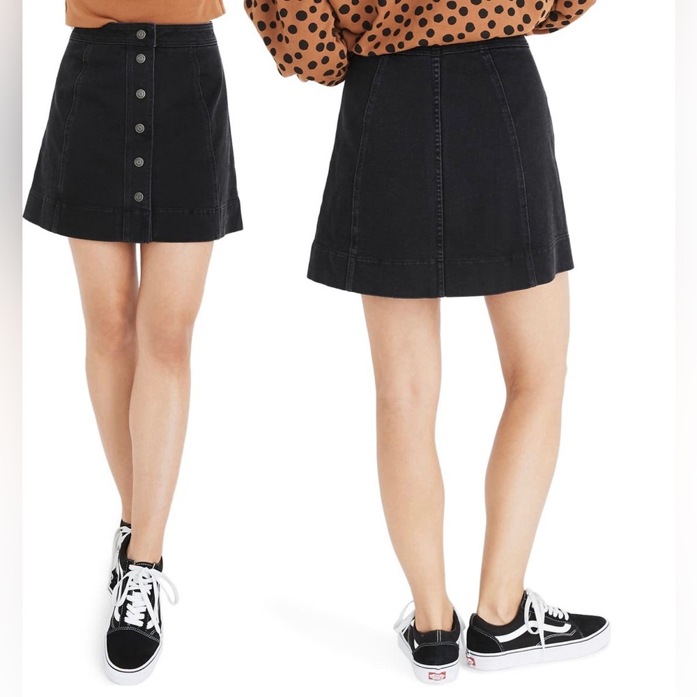Madewell metropolis snap front jean skirt - Picture 4 of 4